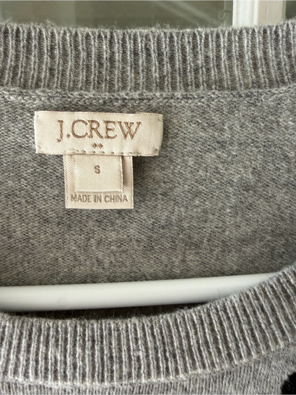J. Crew Light Gray Crewneck Sweater - Picture 4 of 6